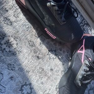 Puma Black Sneakers with Pink Interior